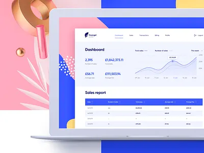 Finangel Partners app behance dashboard partner partners portflio sketch ui ux web