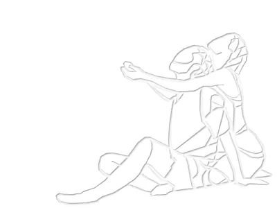 maria and jake abstract character characters figures illustration island line love man and woman minimal minimal art people rain relationship romance romantic together white