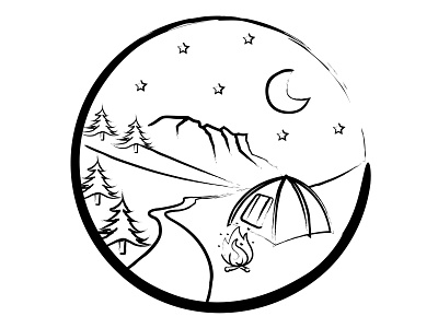 Minimalistic grungy line-art project adobe illustrator branding design illustration illustrator project vector