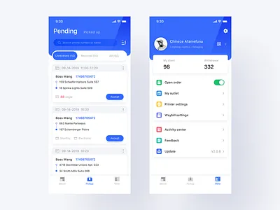 Express Delivery App_2 app delivery express ui