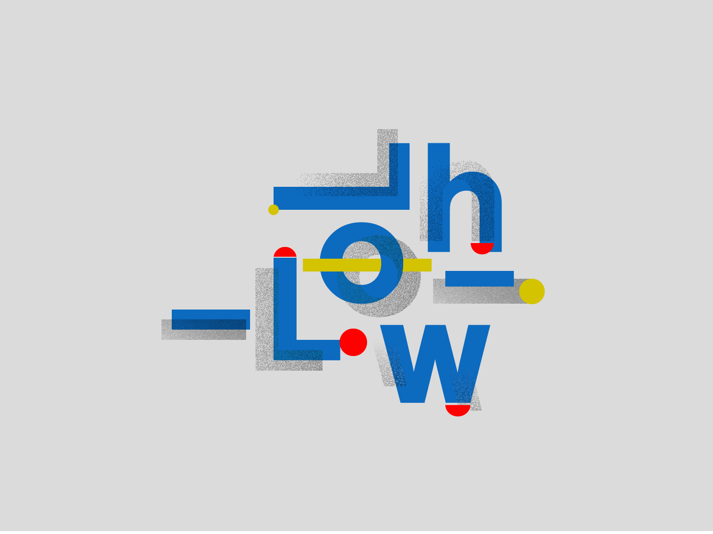 Hollow illustration letter art letterring