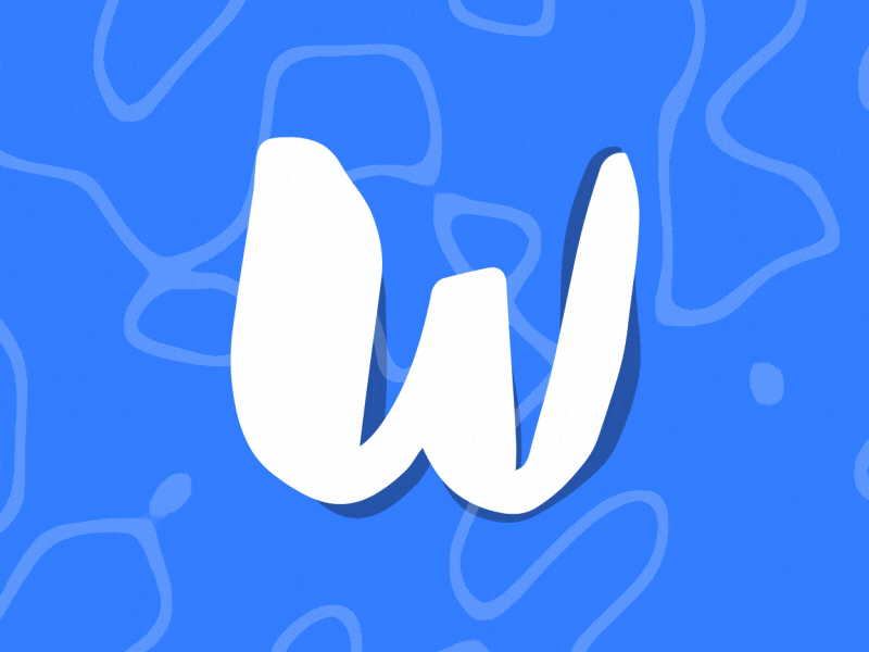 W | 36 Days of Type 2d 36 days of type after effects animation art design illustration loop mograph motion design motion graphics water