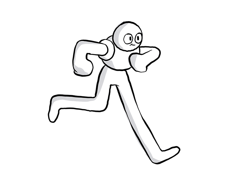 Run basics characters frame animation frame by frame procreate running