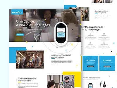 Pocketalk Concept concept design desktop design ui webdesign