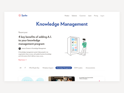 Spoke blog redesign 🎉 blog blog design blog posts navigation redesign spoke tabbar tabs