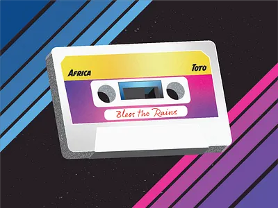 Bless the Rains 80s 80s style africa design graphic design illustration illustrator toto vector