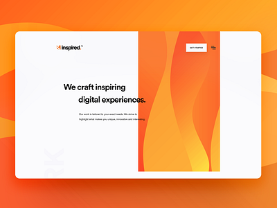 &inspired. app art branding clean design flat graphic design illustration illustrator lettering minimal sketch type typography ui ux vector web website