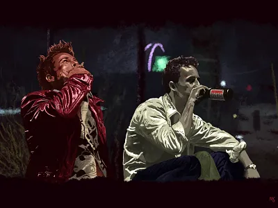 Fight Club (1999) design digital art digitalillustration fightclub illustration movie movie art