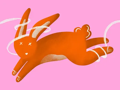 Easter Bunny design illustration procreate sketch