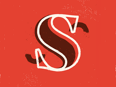 S 36 36days 36daysoftype calligraphy drop cap illustration lettering texture type typography