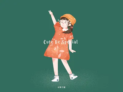 萌系女孩3 design girl illustration ui 可爱 插画