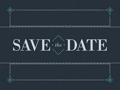 Save The Date layout type typography