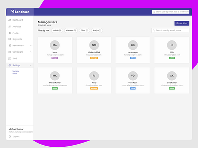 Manage Users create user dashboad edit user list user manage user used user user account users