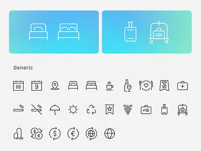Club Sei Icons hotel icon identity ios ui ux