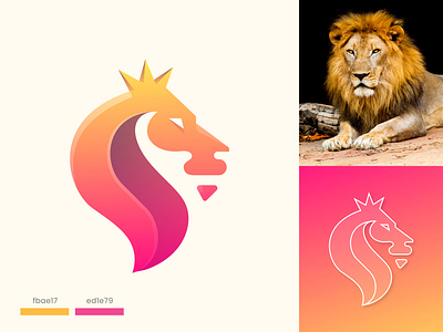 Lion Modern minimalist logo design animal logo branding creative logo crypto gradient icon illustration jungle king lion logo logo design logo designer mane mark minimal logo modern logo saas symbol unique logo