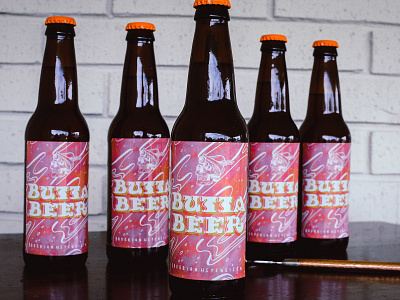 Butta Beer Packaging beer colorful craft beer digital painting hefeweizen illustration new orleans