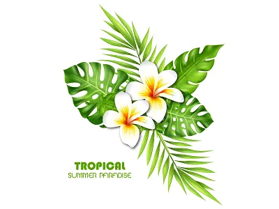 Summer Paradise abstact abstract advertisement advertising art creative design digitalartist flat flyer illustration illustrator minimal paradise poster summer camp summer flyer summer party tropical vector