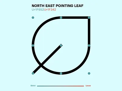 Leaf grid icons minimal strict system design