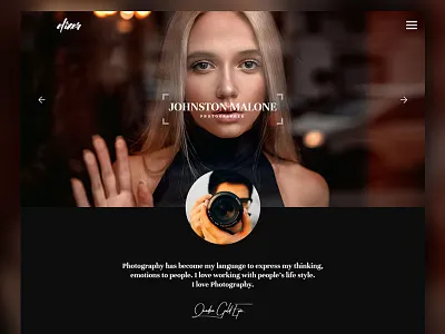 Elexer Photography portfolio template app branding design flat html 5 landing page minimal web web design website