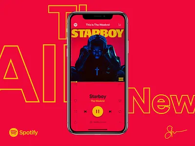 The All New Spotify Redesign app design art direction illustration interaction design music music app music player redesign spotify spotify music ui user experience ux ux design