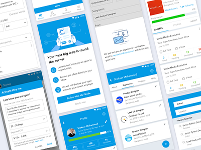 Find your job & Hire me bizlee business app candidate hire me profile