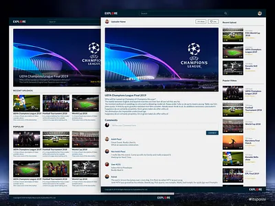 ExploreMore: Video Aggregator abstract adobe adobe xd app app design bold color branding design high fidelity illustration logo mockup typography ui ui design uiux ui ux ux vector web wireframe