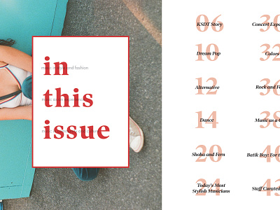 Table Of Contents Design design editorial design editorial layout magazine print table of contents