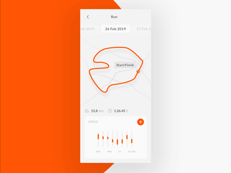 The Sport App concept animation app design ios iphone x objectivity run run app sport sport app ui user inteface ux