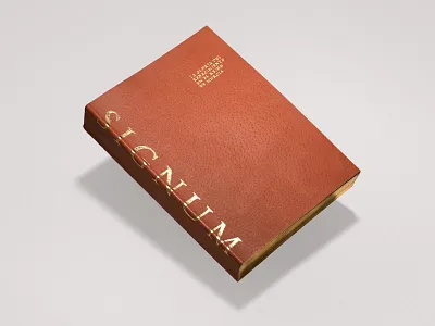 Signum — Cover book caravaca cuero estampado foil gold leather libro murcia oro renacimiento renaissance