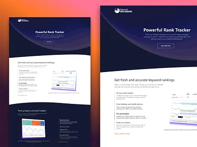Advanced Web Ranking / Landing page exploration abstract advanced web ranking advancedwebranking analytics awr design illustration landing page marketing page ranking seo seo tool