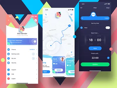 Skooby App mobile app design animation web design branding app cards design finance icon illustration ios iphone logo parking profile skooby social ui ux vector