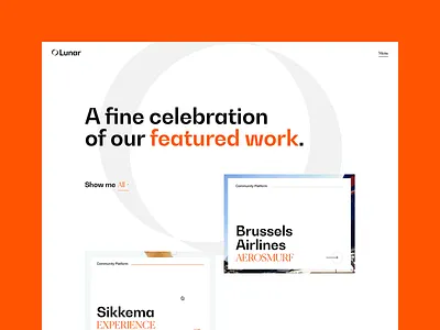 Lunar - Cases branding cards cases design identity logo lunar moon typography ui user experience user interface ux web web design website