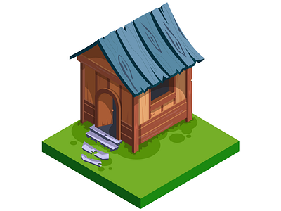 Barn 2d barn farm farming gameart gamedesign illustration isometric ranch vector wooden yard