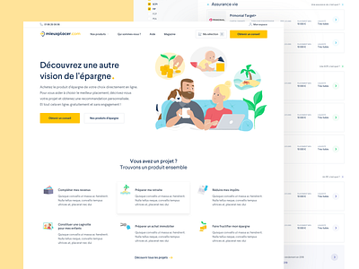 Mieuxplacer.com - Case study case study illustration ui website