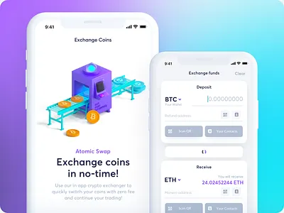 CakeWallet - Exchange bank banking bitcoin card credit crypto exchange figma finance fintech maise monero money pay payment revolut transaction visa wallet xmr