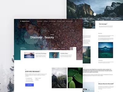 Discover Beauty - homepage clean minimal white color design homepage landingpage product smooth template typography ui ux web webdesign white