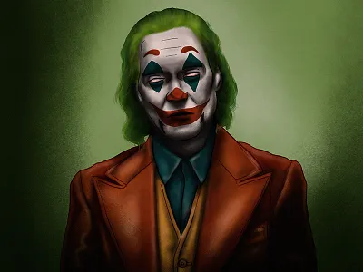 Ha ha. digital drawing gouache brush illustration illustration art illustrator joker movie procreate procreate app