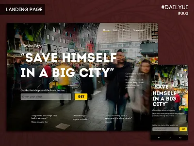 Landing Page daily 100 challenge dailyui landing landing page