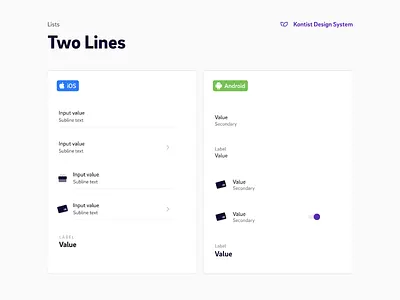 Kontist Mobile App Design System Documentation android design system ios mobile app