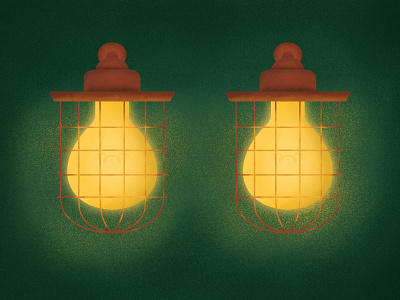 Lit apple pencil brush drawing glow ipad ipad pro lamp light lightbulb painting procreate rust wall