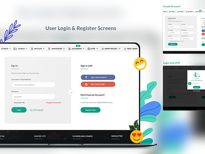 Login UI Concept dailyui interaction landing page loginui signup ui uidesign uiinspiration ux uxdesign