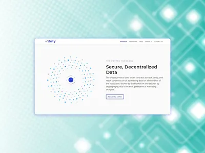Landing page for a crypto app design flat minimal ui web website