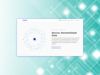 Landing page for a crypto app design flat minimal ui web website