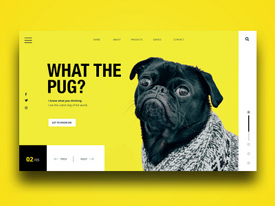 Whats the pug - landingpage landing page landing page concept pug screendesign ui uiux webdesign webdesigner