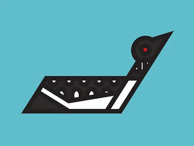 Loon loon loons single line weight single weight thick lines