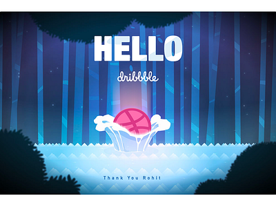 Hello Dribble hello dribbble hello dribble thanks for invite