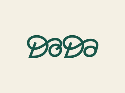 Doda Logo a beauty cosmetics cursive d handwritten herbalist logo natural o