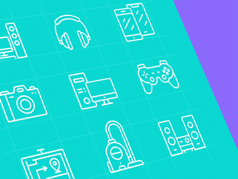 Icons for online shop animation design ecommence electronic gif graphic design icon icons line icons shop