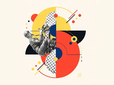 Bauhaus - S 36 days of type 36days s 36daysoftype bauhaus bauhaus100 collage collageart design graphic iampommes illustration letter mannheim pommes typography vector vintage