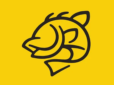 Fish animal fin fish geometry gills line ocean sea